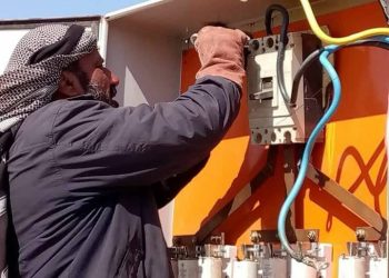 Xebatên Rêveberiya Xweser ji bo başkirina sektora elektrîkê li Şedadê û gundewarê