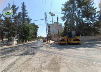 ‏Şaredariya Qamîşlo dest bi rijandina MC0 li ser Kolana El-Keramê dike