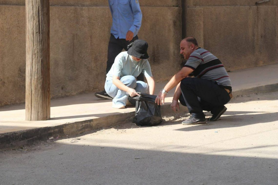 Kampanyayeke paqijiyê ya berfireh li bazara Qamişlo, bi beşdariya şaredariya bajêr û encûmena bajêr