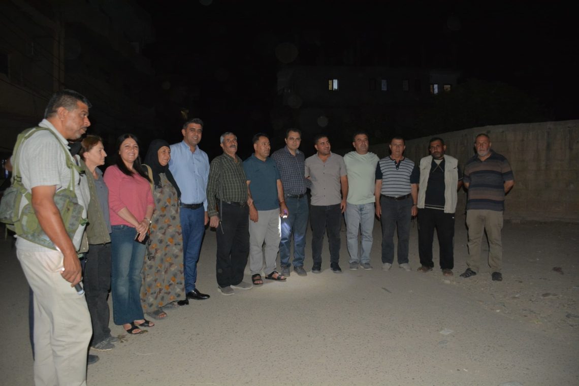 Şandeyek ji Rêveberiya Xweser serdana komîteyên parastinê li Girgê Legê û gundewarên wê dike