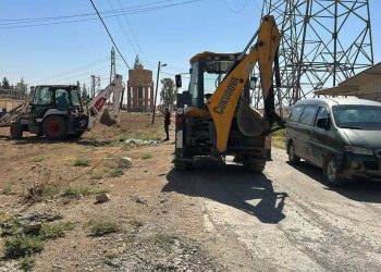 Rakirina destdirêjiyên li ser tora avê li herêma Balafirgeha bajarê Qamişlo ji bo misogerkirina dabeşkirina dadmend