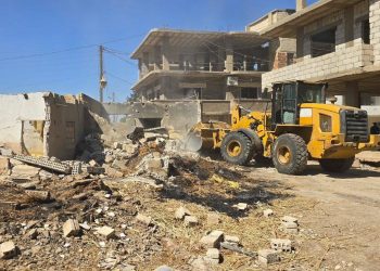 Şaredariya Dêrikê kolanek li taxa Şehîd Xebat nûjen dike û destdirêjiyan li ser radike