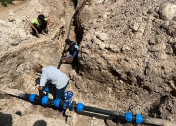 Şaredariya Gel a li bajarê Qamişlo hewlên xwe yên ji bo baştirkirina tora avê didomîne