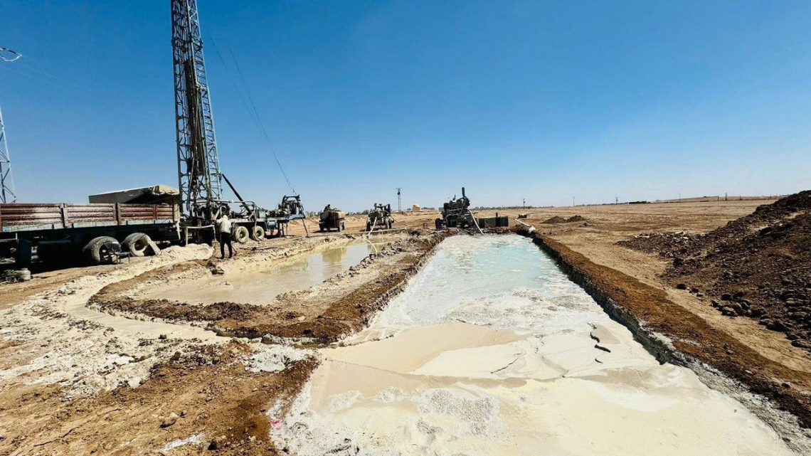 Pêşketineke girîng di projeya kolandina bîrên deryayî de li herêma Hilaliyê ya bajarê Qamişlo