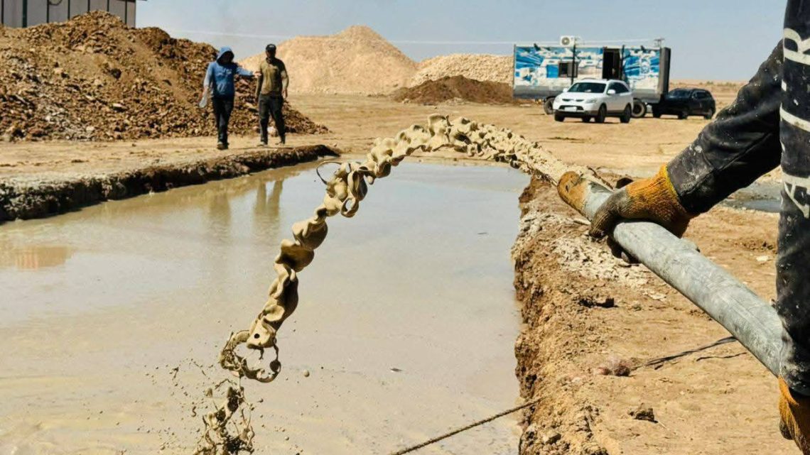 Projeya kolandin û xebitandina bîrên li Qamişlo dikeve qonaxên xwe yên dawî