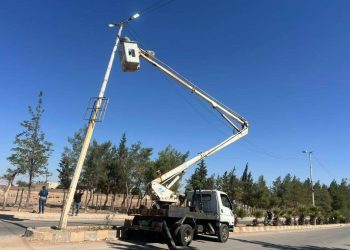 Ronahîkirin û xemilandina deriyê bajêr li Dirbêsiyê