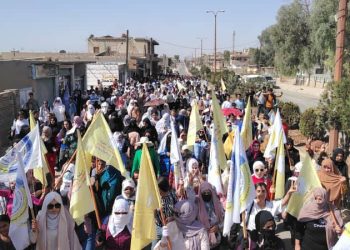 Gelê Dirbêsiyê û Çil Axa piştgirî dane gelê Şêx Meqsûd û Eşrefiyê