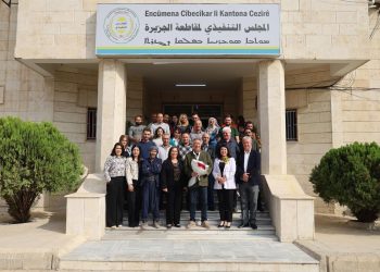 Şandeyek ji hunermendan serdana Encûmena Cîbcîkar li Kantona Cezîrê kirin