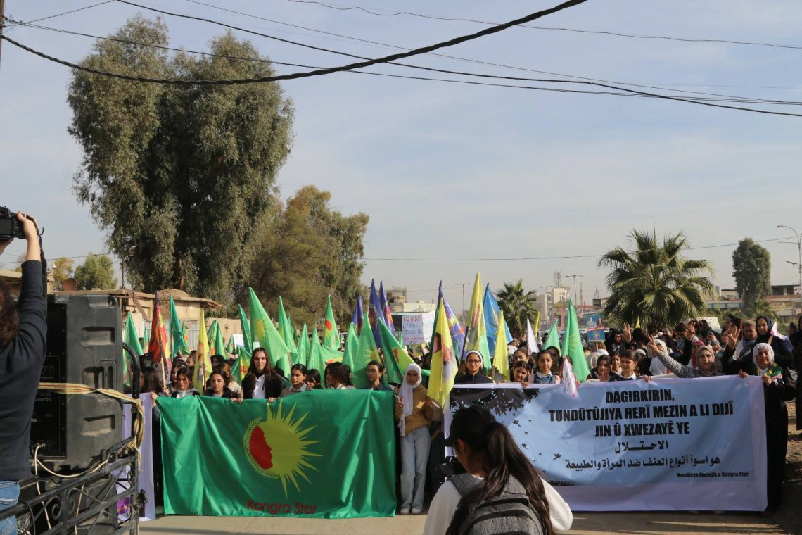 Meşa dijî tundiya li ser jinan li Qamişlo