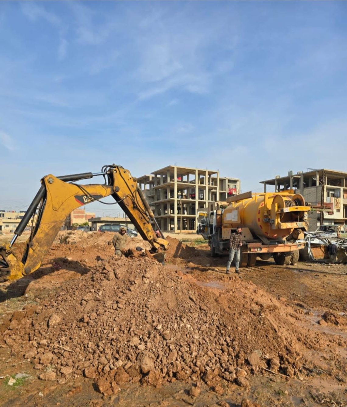 Şaredariya Gel a Dirbêsiyê pirsgirêka kanalîzasyona Taxa Başûr çareser dike