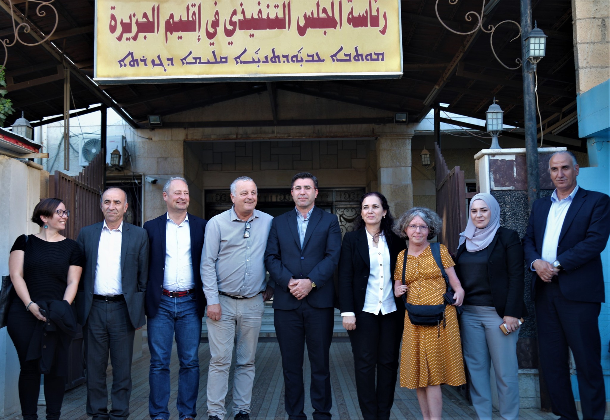 الوفد الأوروبي يزور هيئة الإدارة المحلية في إقليم الجزيرة