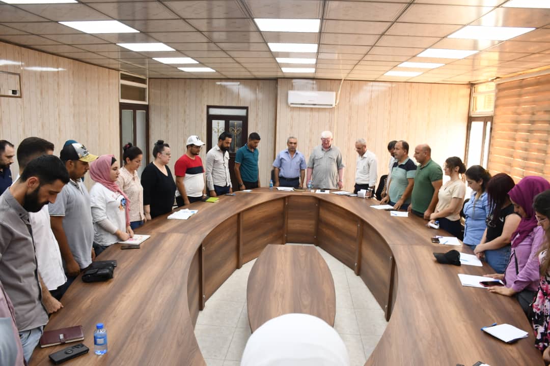 مكتب التدريب في الجزيرة ينظم دورة تدريبية للعاملين في قسم الديوان للهيئات والمكاتب