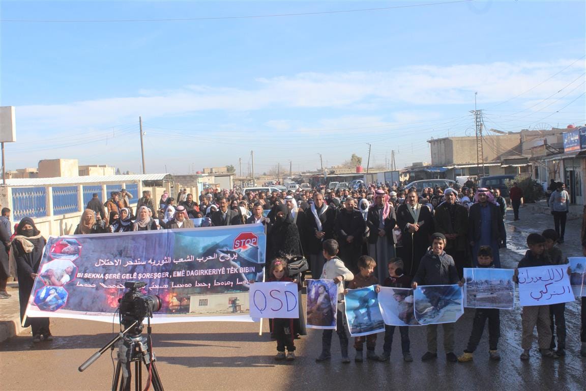 أهالي تل حميس: الهجمات التركية لن تثني من عزيمتنا في بناء سوريا ديمقراطية تعددية