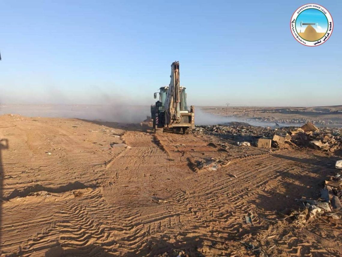 حملة تنظيف لمكب النفايات في كركي لكي لتحسين الواقع البيئي