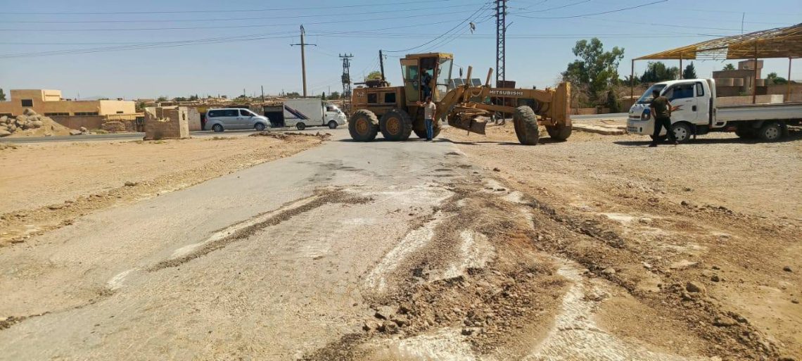 مشروع مجبول زفتي لتحسين الطرق الفرعية في ريف جل آغا