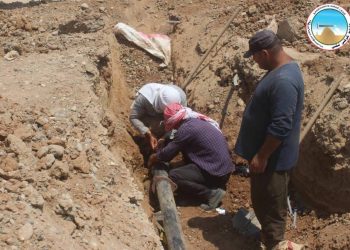 إصلاح شبكة المياه وإزالة التعديات في قرية كرزيارت جولي