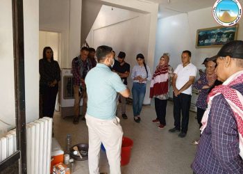 تدريب حول كلورة المياه في بلدية كركي لكي لتعزيز سلامة مياه الشرب