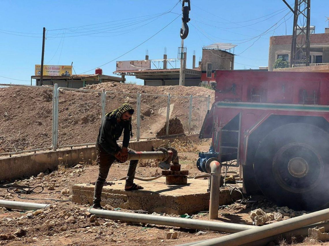 بلدية الشعب في الدرباسية تُرمم بئر تليلون لضمان استمرارية المياه