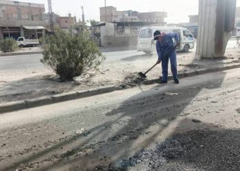 استمرار أعمال التأهيل الخدمي في أحياء مدينة الحسكة