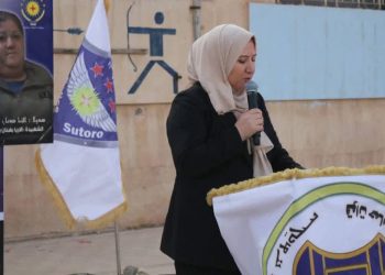 منسقية المرأة في الإدارة الذاتية في مقاطعة الجزيرة تشارك في الذكرى العاشرة لتأسيس قوات حماية نساء بيث نهرين