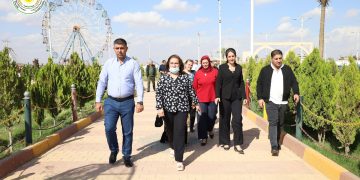 وفد من الإدارة الذاتية في مقاطعة الجزيرة يزور معرض الشهيد هركول الدولي للكتاب