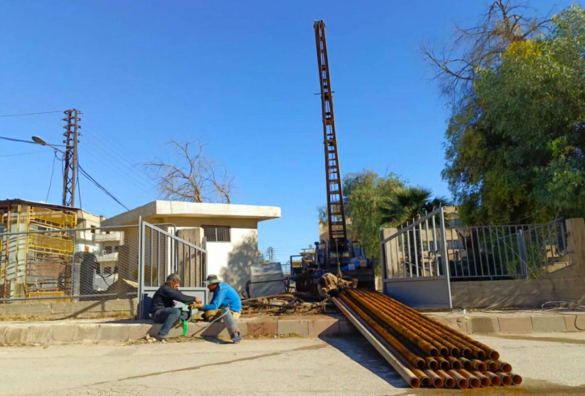 إعادة بئر مياه الشرب رقم 10 للخدمة في ديرك