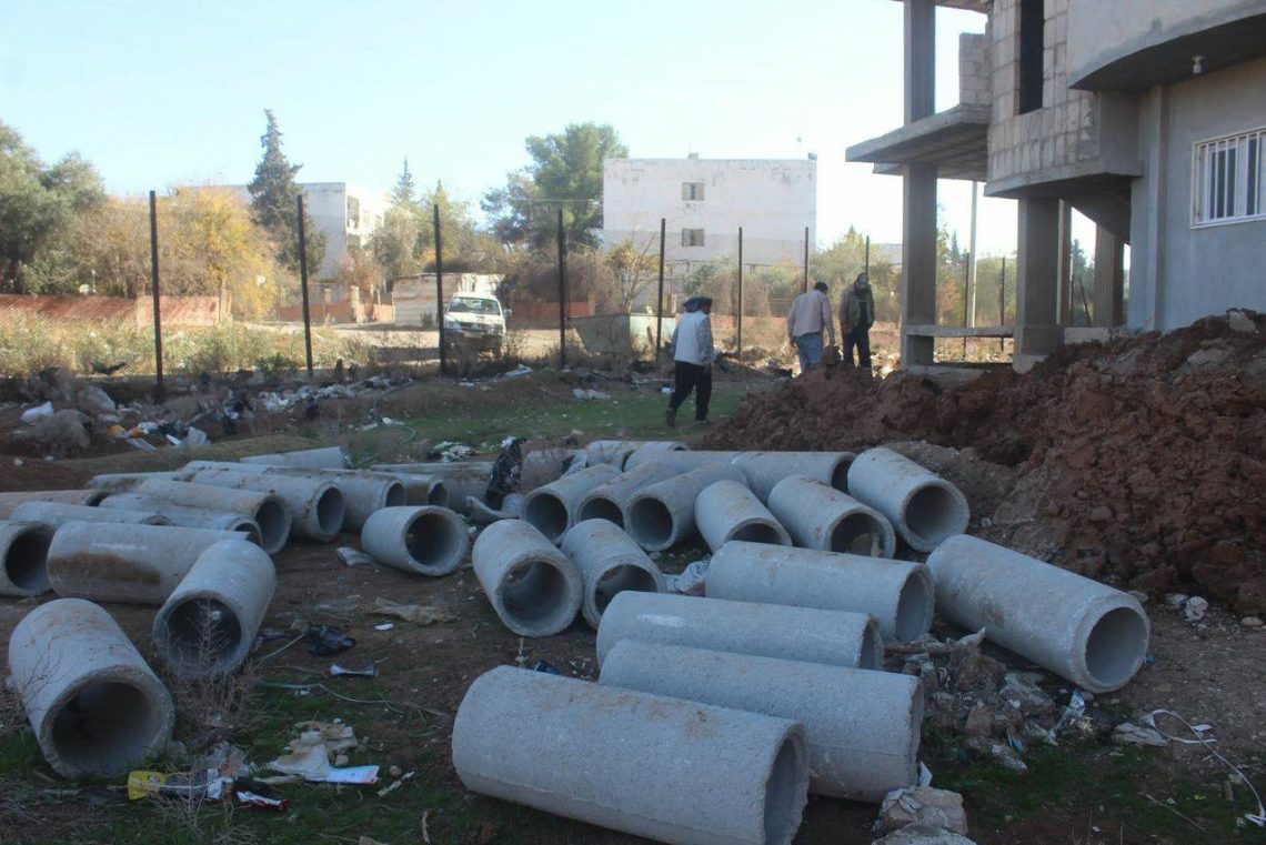 مشروع تمديد خط صرف صحي جديد في كركي لكي