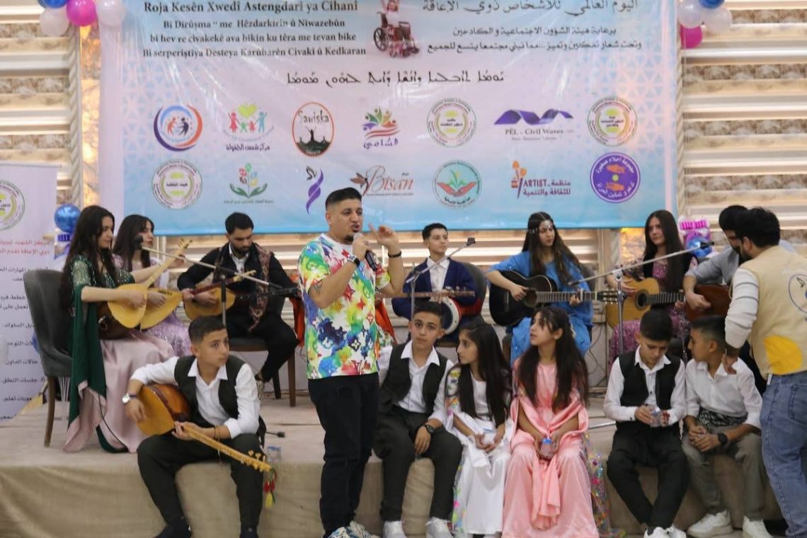 الإدارة الذاتية تشارك في فعالية مخصصة للأطفال ذوي الإعاقة في قامشلو