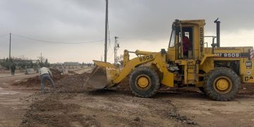 بلدية الشعب في السيكر تنجز صيانة وترميم طريق سيكر وسيكر تحتاني