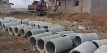 مشروع الصرف الصحي في الحسكة يواصل أعماله لتحسين الشبكة